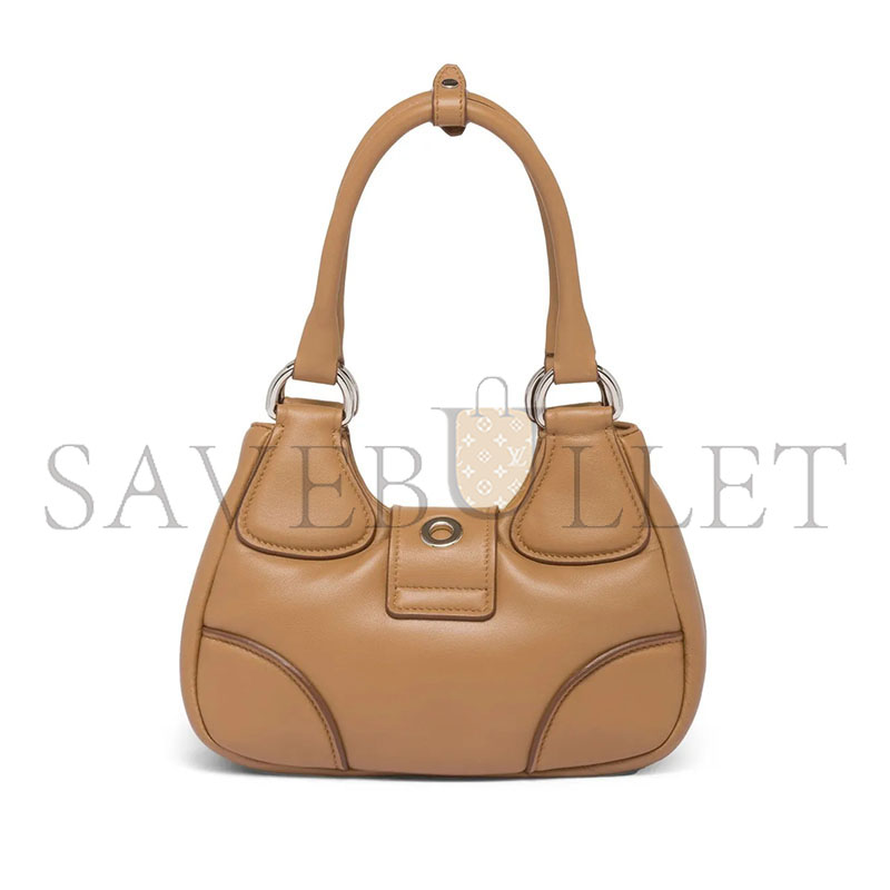 PRADA MOON PADDED NAPPA-LEATHER MINI BAG 1BA381 (22.5*16*7.5cm) 